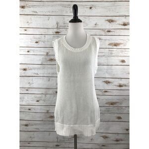 Cabi Style 5119‎ White Knit Summer Vest - S